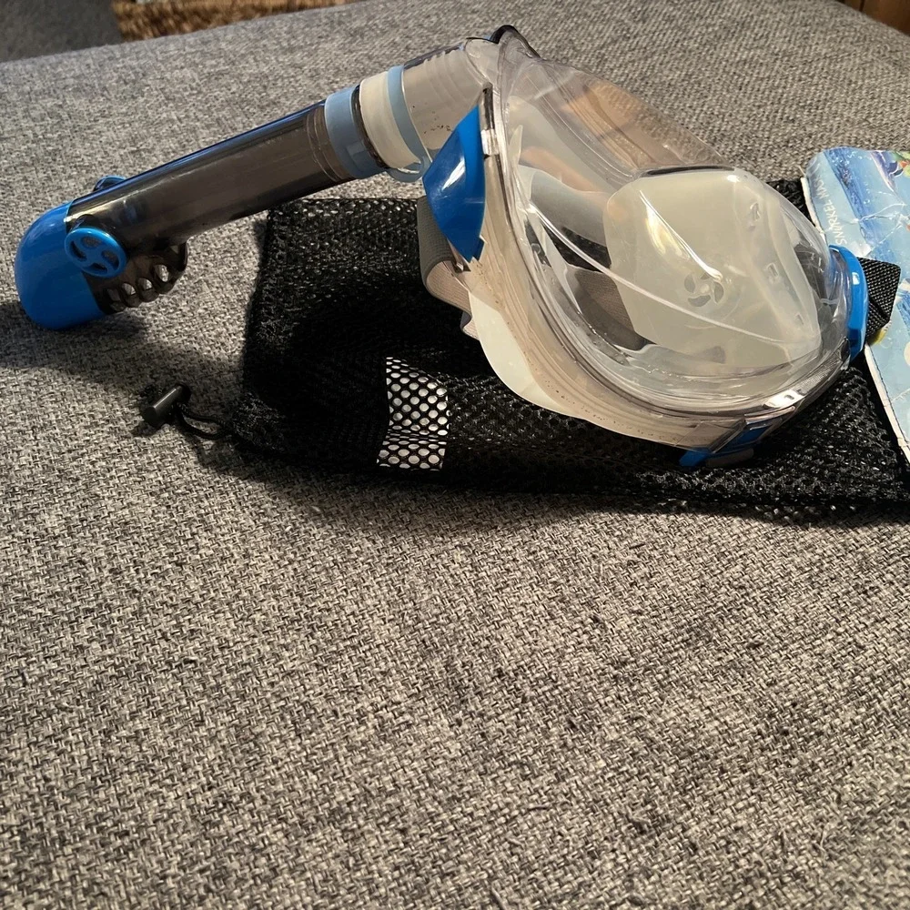 Free Breath‎ Revolutionary Full Dry Snorkeling Mask 180 Vision L/XL